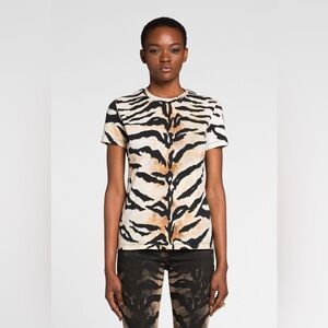 Roberto Cavalli Queen Of Florida-Print T-Shirt, Size Large (runs small)